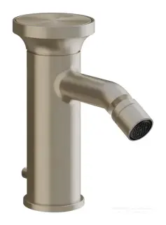 Cмеситель для биде Gessi Origini, с донным клапаном, в комплекте отделочная вставка, цвет Finox Brushed Nickel