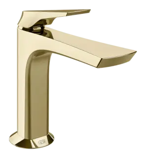 Смеситель для раковины Gessi Ventaglio, без донного клапана, цвет Brass PVD