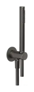 Ручной душ Gessi Anello, с держателем и шланговым подсоединением, цвет Black Metal Brushed PVD