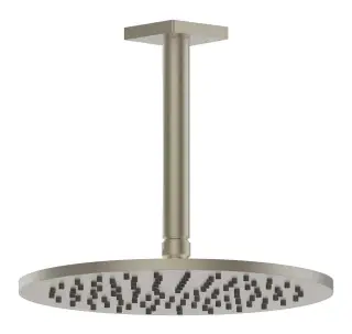 Верхний душ Gessi Rilievo, Ø250 мм, потолочный, с держателем, цвет Finox Brushed Nickel