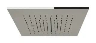 Накладная панель верхнего душа Gessi Minimali, 350x350 мм, для многофункциональной душевой системы, внешняя часть, цвет Mirror Steel