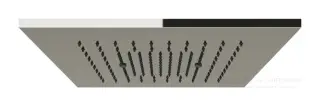 Накладная панель верхнего душ Gessi Minimali, 350x350 мм, с функцией дождя, цвет Mirror Steel