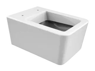 Унитаз Gessi, подвесной, со встроенным сифоном, без сиденья, петель и боковых заглушек, цвет White European Ceramic