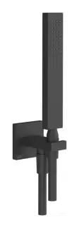 Ручной душ Gessi Rettangolo К, с шланговым подсоединением и держателем, цвет Matte Black
