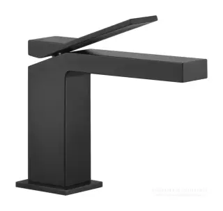 Смеситель для раковины Gessi Rettangolo K, без донного клапана, цвет Matte Black