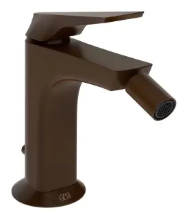 Смеситель для биде Gessi Ventaglio, однорычажный, с донным клапаном, цвет Dark Bronze