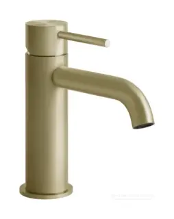 Смеситель для раковины Gessi316 Flessa, без донного клапана, цвет Brass Brushed PVD