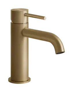 Смеситель для раковины Gessi316 Flessa, без донного клапана, цвет Warm Bronze Brushed PVD