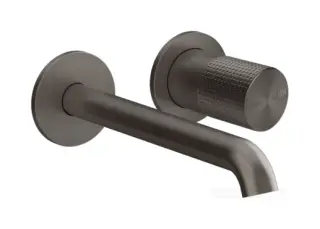 Смеситель для раковины Gessi Habito, встраиваемый, настенный, цвет Black Metal Brushed PVD