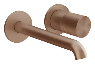 Смеситель для раковины Gessi Habito Diamantato, настенный, 165x211 мм, внешняя часть, цвет Copper Brushed PVD