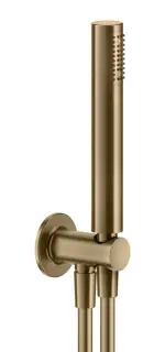 Ручной душ Gessi Inciso, c шланговым подсоединением и держателем, цвет Warm Bronze Brushed PVD