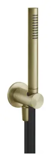 Ручной душ Gessi 316, с шланговым подсоединением и держателем, цвет Brass Brushed PVD