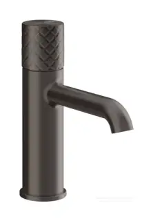 Смеситель для раковины Gessi Habito, без донного клапана, цвет Black Metal Brushed PVD