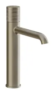 Смеситель для раковины Gessi Habito Trame, Ø50x200 мм, цвет Finox Brushed Nickel