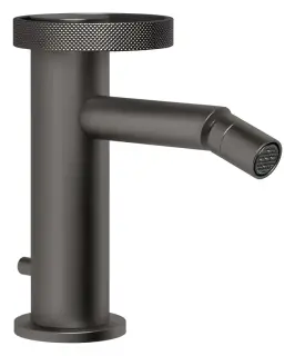 Смеситель для биде Gessi Anello, на 1 отверстие, донный клапан, цвет Black Metal Brushed PVD