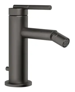 Смеситель для биде Gessi Ingranaggio, с донным клапаном, цвет Black Metal Brushed PVD