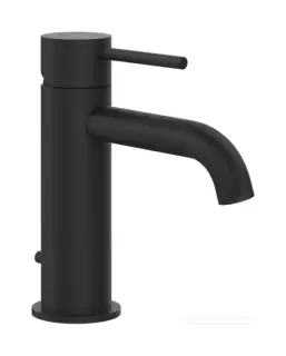 Смеситель для раковины Gessi316 Flessa, с донным клапаном, цвет Matte Black