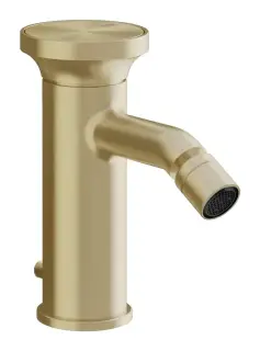 Смеситель для биде Gessi Origini, с донным клапаном, цвет Brushed Brass PVD