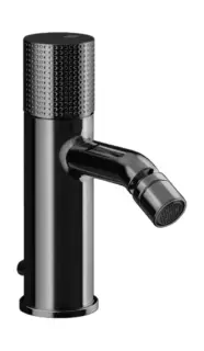 Смеситель для биде Gessi Habito Cesello, 45x150 мм, с донным клапаном, цвет Black Metal PVD