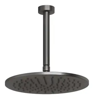 Верхний душ Gessi Anello, потолочный, ⌀250 мм, цвет Black Metal Brushed PVD