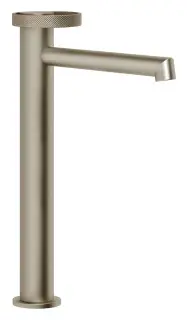 Смеситель для раковины Gessi Anello, высокий, длинный излив, цвет Finox Brushed Nickel