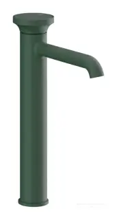 Смеситель для раковины Gessi Origini, высокий, без донного клапана, в комплект входит отделочная вставка, цвет Matte Agave