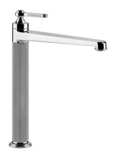 Смеситель для раковины Gessi Venti20, высокий, без донного клапана, цвет Chrome