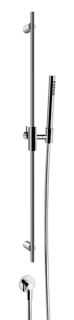 Душевой гарнитур Gessi Habito, штанга h900 мм, ручной душ, держатель, настенное шланговое подсоединение, цвет Chrome