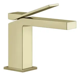 Смеситель для раковины Gessi Rettangolo K, без донного клапана, цвет Brass PVD