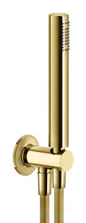 Ручной душ Gessi Inciso, c шланговым подсоединением и держателем, цвет Gold PVD