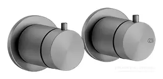 Термостат Gessi 316, встраиваемый, на 3 потребителя, цвет Steel Brushed
