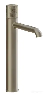 Смеситель для раковины Gessi Habito, высокий, h337 мм, без донного клапана, цвет Finox Brushed Nickel