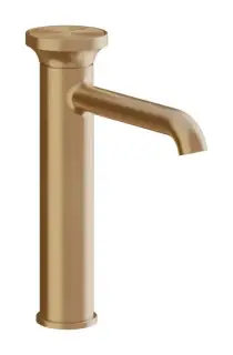 Смеситель для раковины Gessi Origini, средний h247, без донного клапана, цвет Warm Bronze Br. PVD
