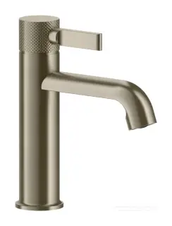 Смеситель для раковины Gessi Inciso, без донного клапана, цвет Finox Brushed Nickel