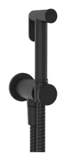 Гигиенический душ Gessi Tondo, шланг 1250 мм, шланговое подсоединение с держателем лейки, цвет Matte Black