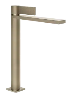 Смеситель для раковины Gessi Inverso, высокий, без донного клапана, цвет Finox Brushed Nickel