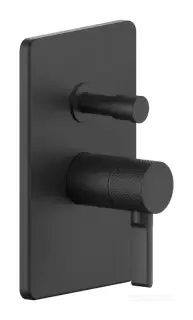Смеситель для душа Gessi Inciso, настенный, на 2 выхода, встраиваемый, цвет Matte Black