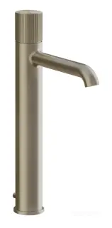 Смеситель для раковины Gessi Habito, высокий, с донным клапаном, цвет Finox Brushed Nickel