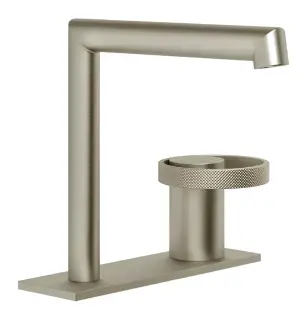 Смеситель для раковины Gessi Anello, без донного клапана, цвет Finox Brushed Nickel