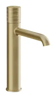 Смеситель для раковины Gessi Habito Trame, 50x200 мм, цвет Brushed Brass PVD