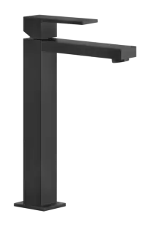 Смеситель для раковины Gessi Rettangolo, высокий, без донного клапана, цвет Matte Black