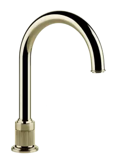 Излив для раковины Gessi Venti20, высокий, отдельностоящий, цвет Brass PVD