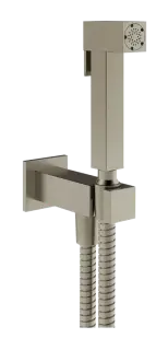 Гигиенический душ Gessi Rettangolo, c шланговым подсоединением, цвет Finox Brushed Nickel