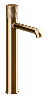 Смеситель для раковины Gessi Habito, высокий, h337 мм, без донного клапана, цвет Warm Bronze PVD