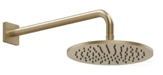 Верхний душ Gessi Rilievo, Ø250 мм, шарнирный, настенный, цвет Warm Bronze Brushed PVD