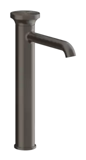 Смеситель для раковины Gessi Origini, высокий, без донного клапана, цвет Black Metal Brushed PVD