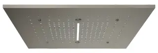 Накладная панель Gessi Afilo, для многофункциональной душевой системы, 500х500 мм, цвет steel brushed