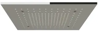 Накладная панель верхнего душа Gessi Afilo, 500x500 мм, встраиваемый, внешняя часть, цвет Mirror Steel