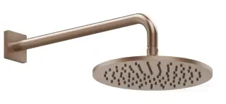 Верхний душ Gessi Rilievo, Ø250 мм, шарнирный, настенный, цвет Copper Brushed PVD