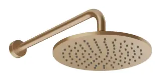 Верхний душ Gessi Origini, поворотный, с защитой от известкового налёта, Ø250 мм, цвет Warm Bronze Br. PVD